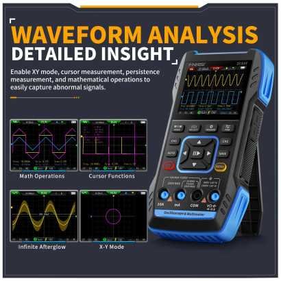 Handheld 3in1 Oscilloscope Multimeter Signal Generator