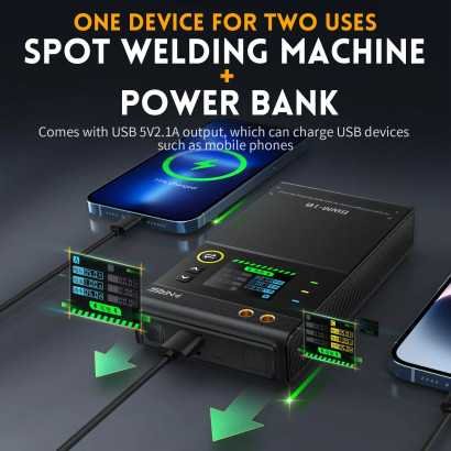 Taškinio suvirinimo aparatas ir power bankas