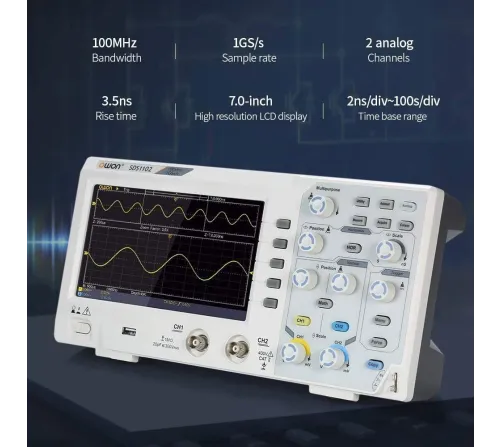 Owon SDS1102 oscilloscope