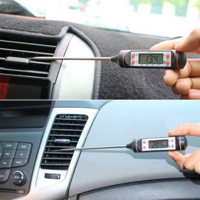 Electronic thermometer for food and drinks