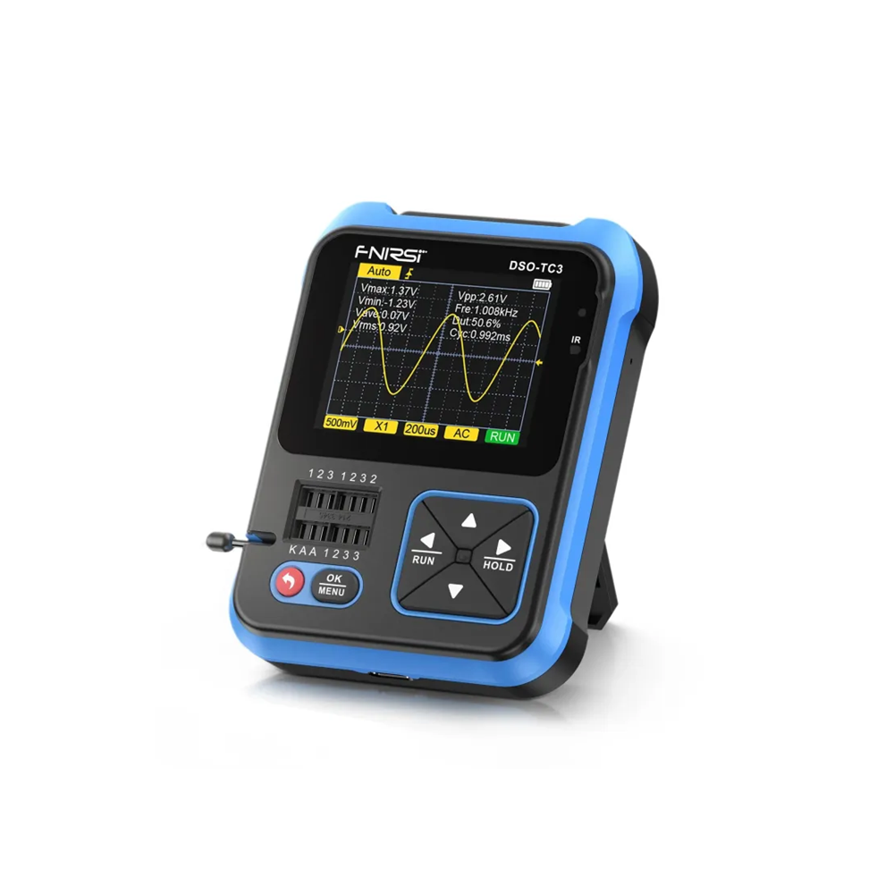 DSO-TC3 3-IN-1 Handheld Digital Oscilloscopes Signal Generator Transistor Tester