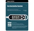 Digital food thermometer with LCD display