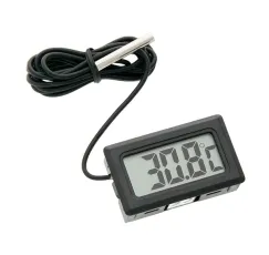 Digital panel thermometer with LCD display and probe
