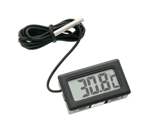 Digital panel thermometer with LCD display and probe