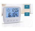 Thermometer hygrometer with alarm clock