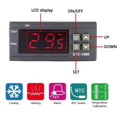 Skaitmeninis temperatūros reguliatorius, termostatas