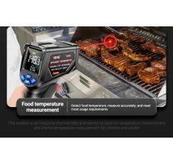 Infrared thermometer grill