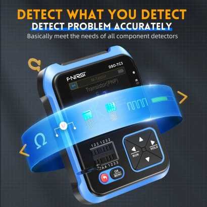 3-IN-1 Handheld Digital Oscilloscope Signal Generator Transistor Tester
